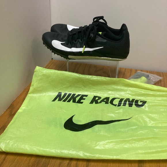 Men's Nike Zoom Rival S Track & Field Sprinting Spikes Black & White US Size 7 - Picture 12 of 13